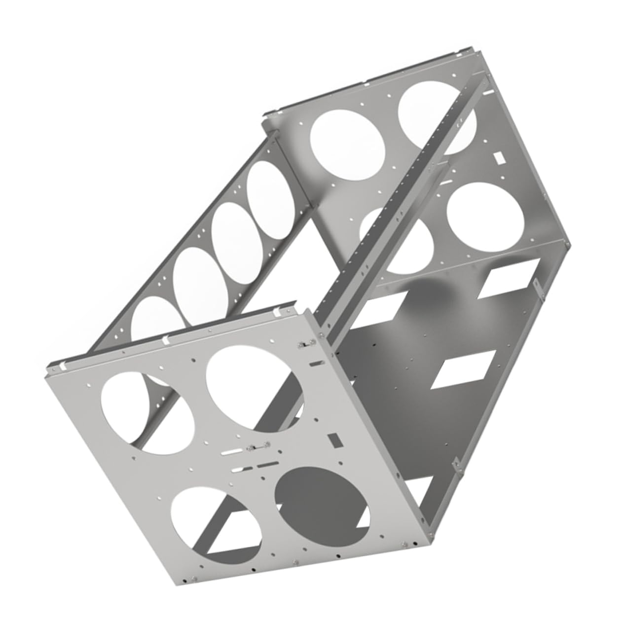 KONTONTY Open Air Computer Case Frame - 10/8/6 Sizes for PC Storage & Heat Dissipation | Perfect for Gaming Rigs & Mining Rigs Setup