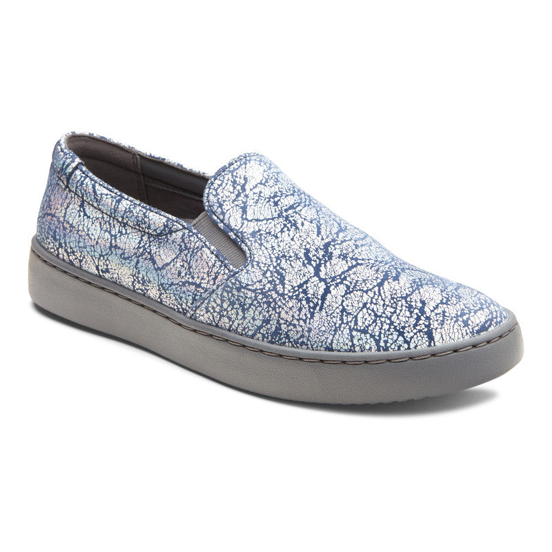 Vionic Avery Pro Metallic Slip-On Loafers for Women - Orthotic Arch Support Comfort Shoes for Work, Travel & Everyday Wear