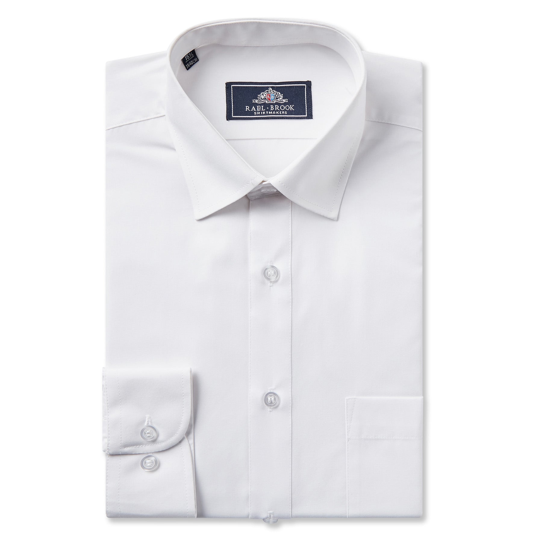 Boys White Standard Collar Dress Shirt for School Uniforms & Formal Occasions | Comfortable Cotton Oxford Button Down Shirt for Kids