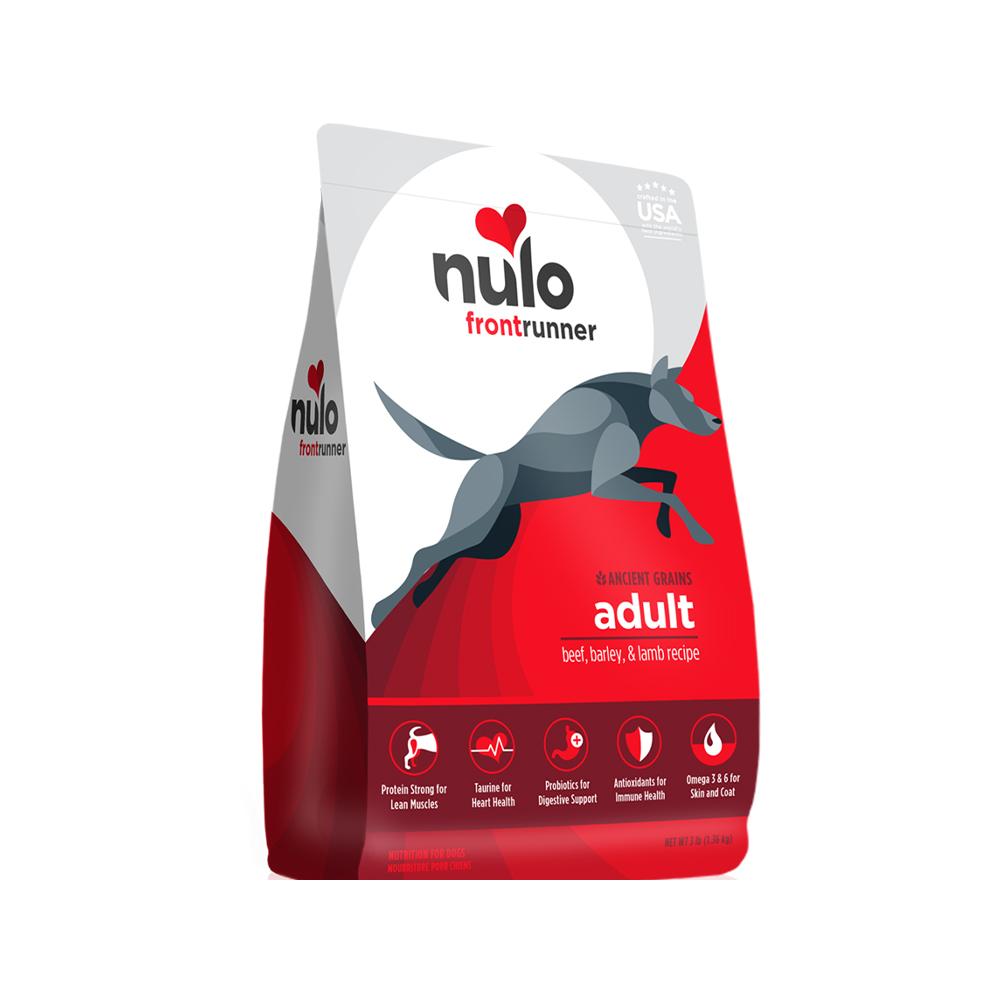 Premium FrontRunner Adult Beef, Barley & Lamb Dry Dog Food - High Protein Grain-Inclusive Kibble for Active Dogs - Perfect for Daily Meals & Training Rewards