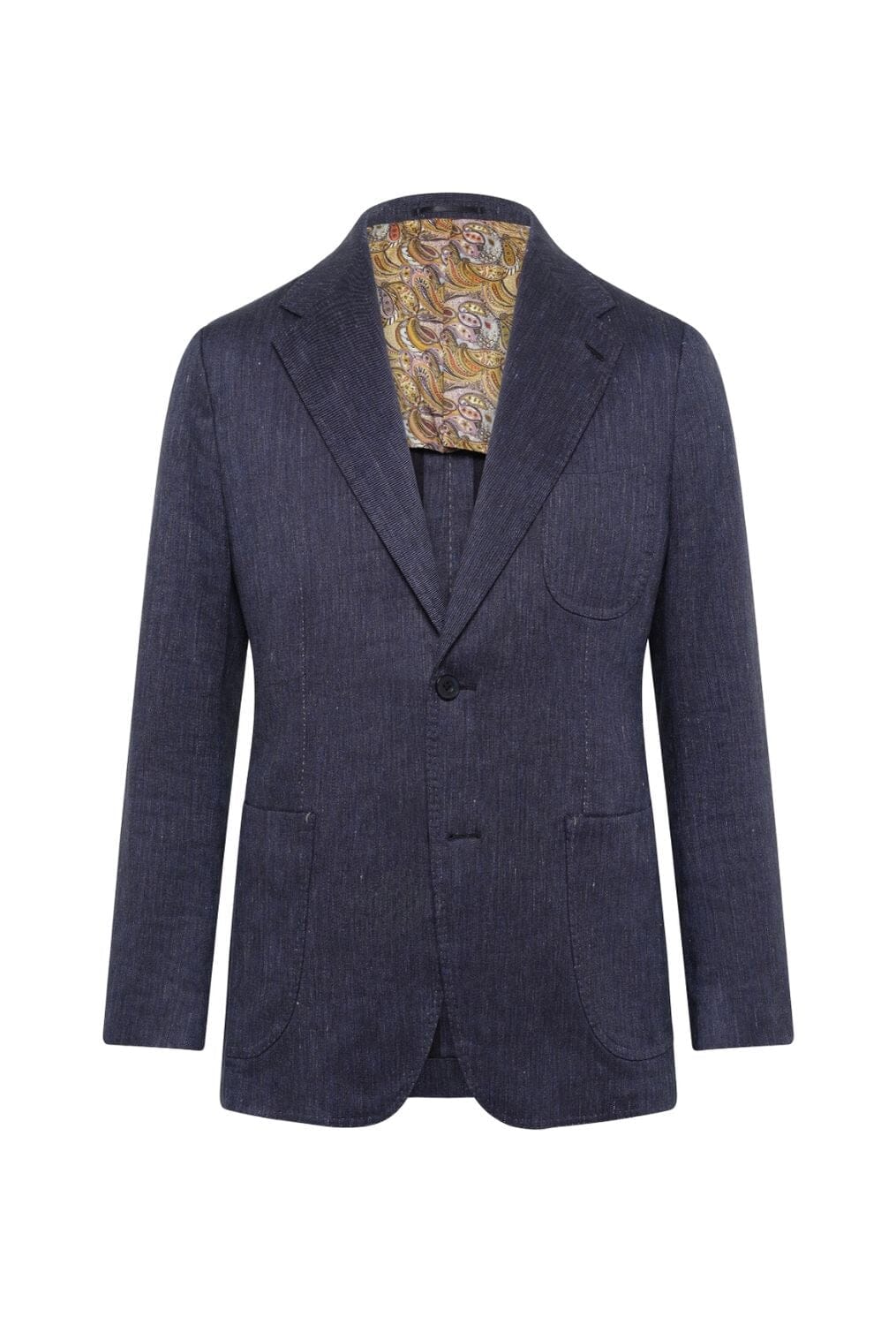 Julius Suit - Dark Denim Blue Linen Cotton Blend Men's Casual Suit | Perfect for Business Casual, Office Wear & Smart Outfits