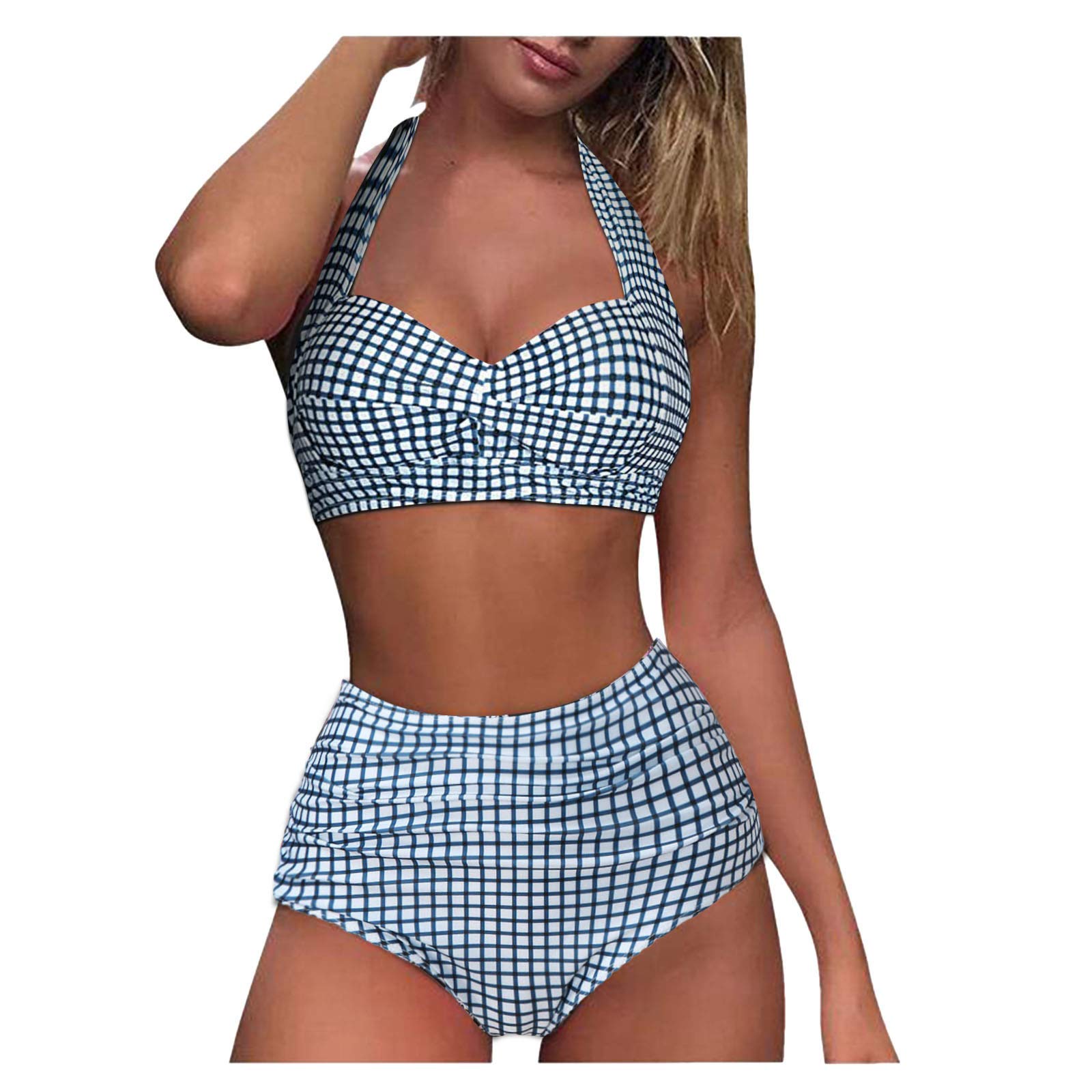 Women's Push Up Two Piece Swimsuits - Tummy Control Bikini Set with High Waisted Bottom | Perfect for Beach Vacation, Pool Party & Summer Getaways