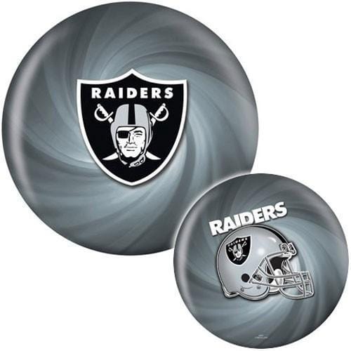 KR NFL Las Vegas Raiders Themed Viz Bowling Ball - Perfect for Raiders Fans & Bowling Enthusiasts | Great for Game Nights, Sports Bars & Themed Parties