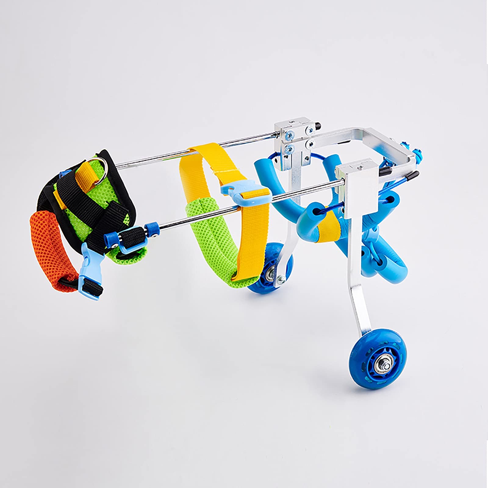 **Adjustable 2-Wheel Dog Wheelchair for Back Legs - Pet Mobility Aid for Disabled Dogs & Cats - Supports Hind Leg Rehabilitation & Assisted Walking (Ideal for Post-Surgery Recovery & Daily Exercise)**