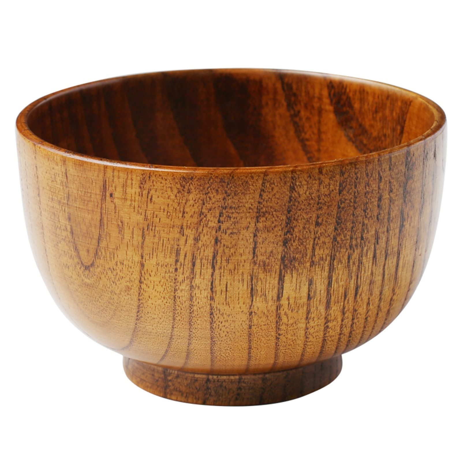 Japanese Wooden Ramen Bowl Set - Handmade for Soup, Salad & Noodles - 6pcs Kids Tableware for Home Dining