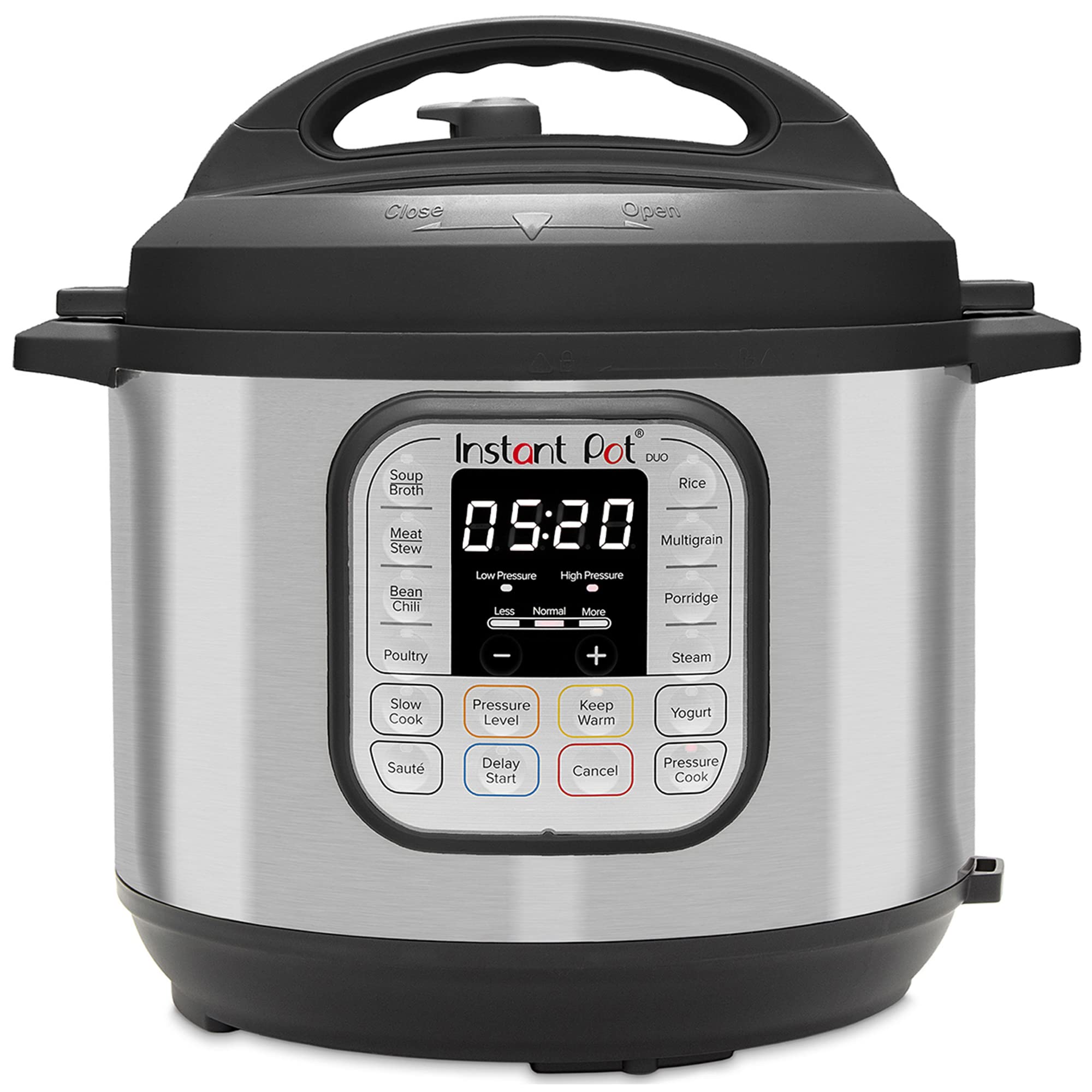 Instant Pot Duo 7-in-1 Electric Pressure Cooker | 6 Quart Stainless Steel Multi-Cooker with Slow Cooker, Rice Cooker, Steamer & Yogurt Maker | Includes Free App with 800+ Recipes | Perfect for Meal Prep, Family Dinners & Healthy Cooking