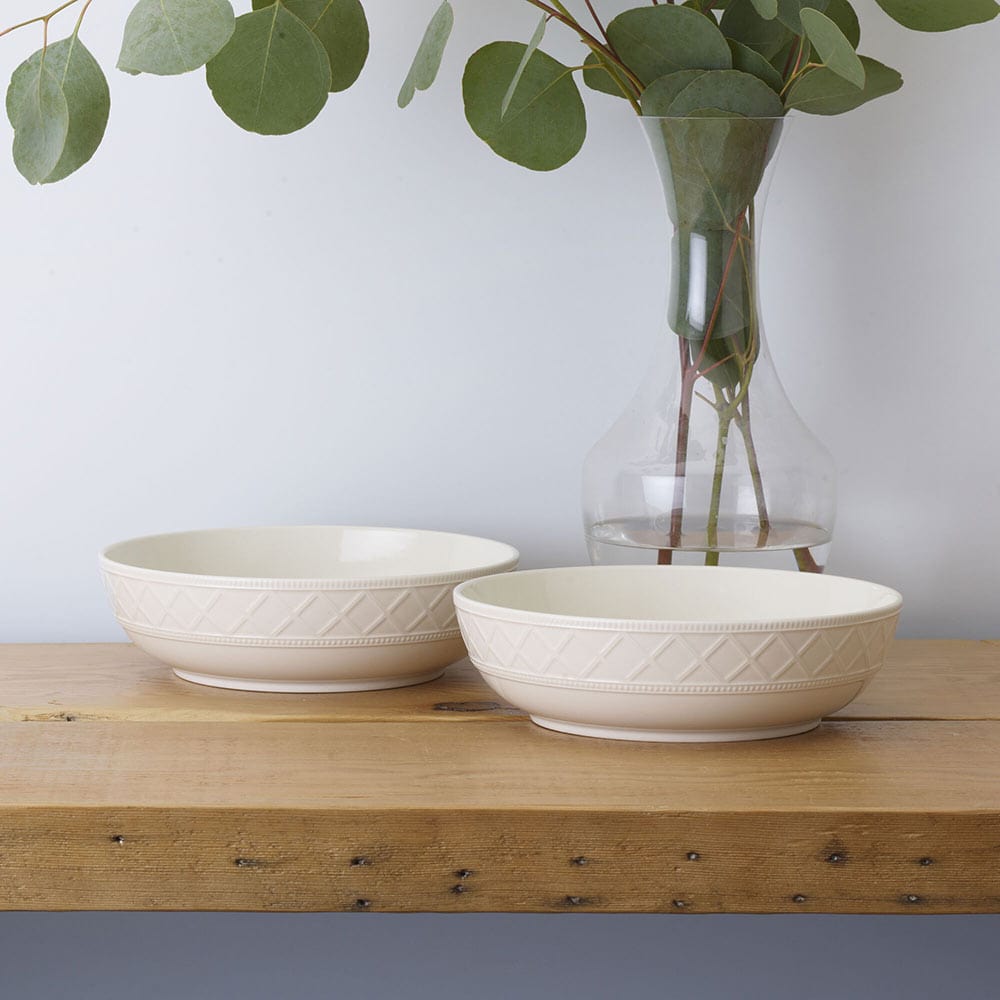 Napa Countryside Set of 2 Handmade Ceramic Pasta Bowls - Perfect for Italian Dining & Home Kitchen Decor