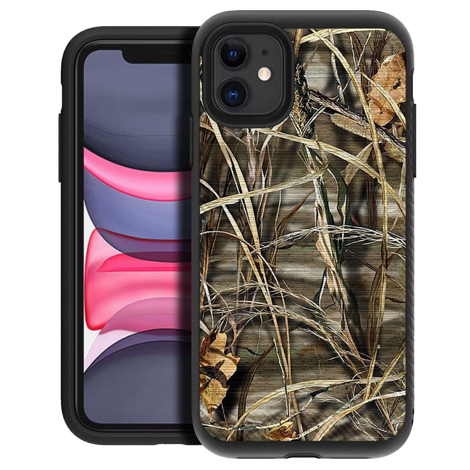 Premium Hybrid Grip Case for Apple iPhone 11 (6.1 Inch 2019 Model) - Brushed Armor Protection with Stylish Brush Camo Design | Perfect for Everyday Use, Outdoor Activities & Travel Protection