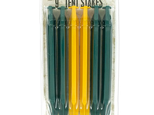 48 Pack Heavy Duty Plastic Tent Stakes for Camping, Hiking, Backpacking - Durable Outdoor Ground Pegs for Tents, Canopies & Shelters