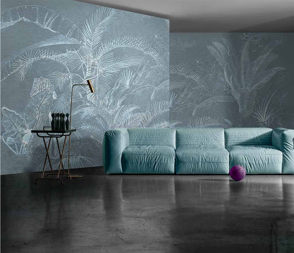 Tropical Plants Wallpaper Murals - Palm Leaves Design for Living Room, Bedroom & Office Decor | Nature-Inspired Peel and Stick Wall Covering