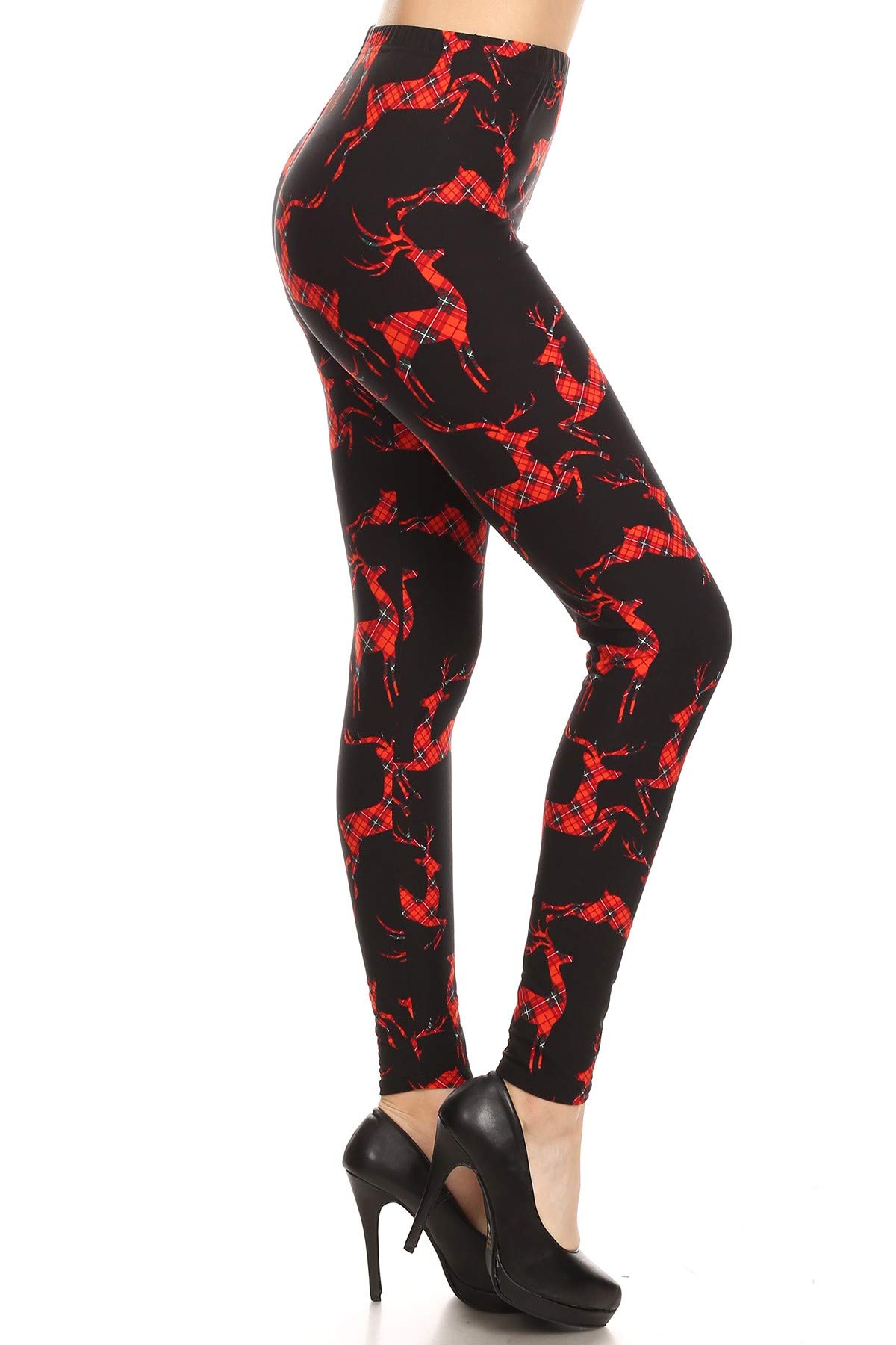 Leggings Depot Women's High Waisted Christmas Holiday Print Leggings - Festive Novelty Yoga Pants (Plus Size Available) - Perfect for Holiday Parties, Gift Giving & Winter Workouts