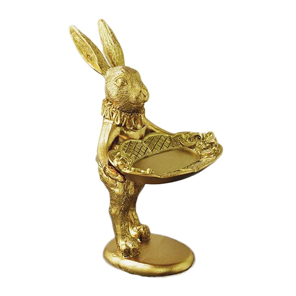 MMLLZEL Decorative Bunny Jewelry Display Stand - Elegant Rabbit Ornament for Necklace & Earring Storage - Perfect Jewelry Organizer Tray for Women & Girls - Ideal Gift for Birthday, Wedding & Home Decor