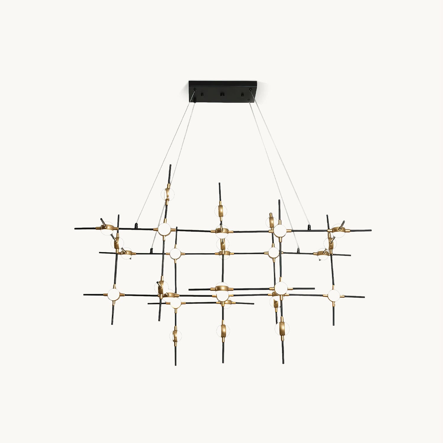 Dorney Floating Ball Chandelier - Modern Crystal Glass Ceiling Light Fixture for Dining Room, Living Room, Bedroom & Entryway | Elegant Home Decor Lighting for Weddings, Restaurants and Luxury Spaces