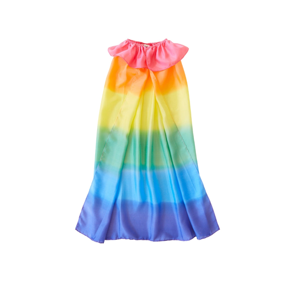 Elegant Rainbow Silk Cape for Women - Perfect for Weddings, Parties & Special Occasions | Sarah's Silk Cape