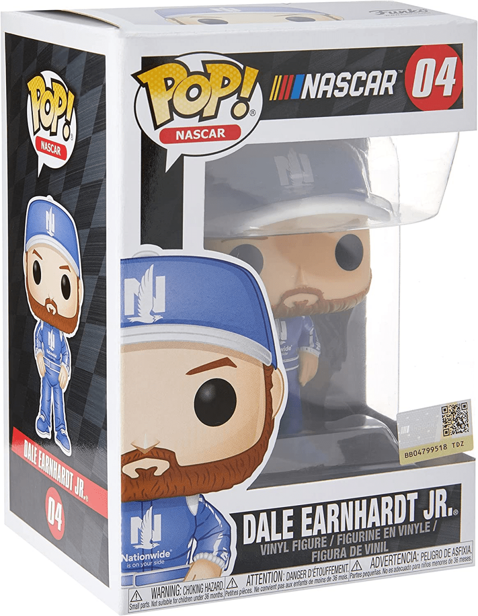 Dale Earnhardt Jr. NASCAR Funko Pop Vinyl Figure #04 - Collectible Toy for Racing Fans, Perfect for Display, Gifts, and NASCAR Memorabilia Collections