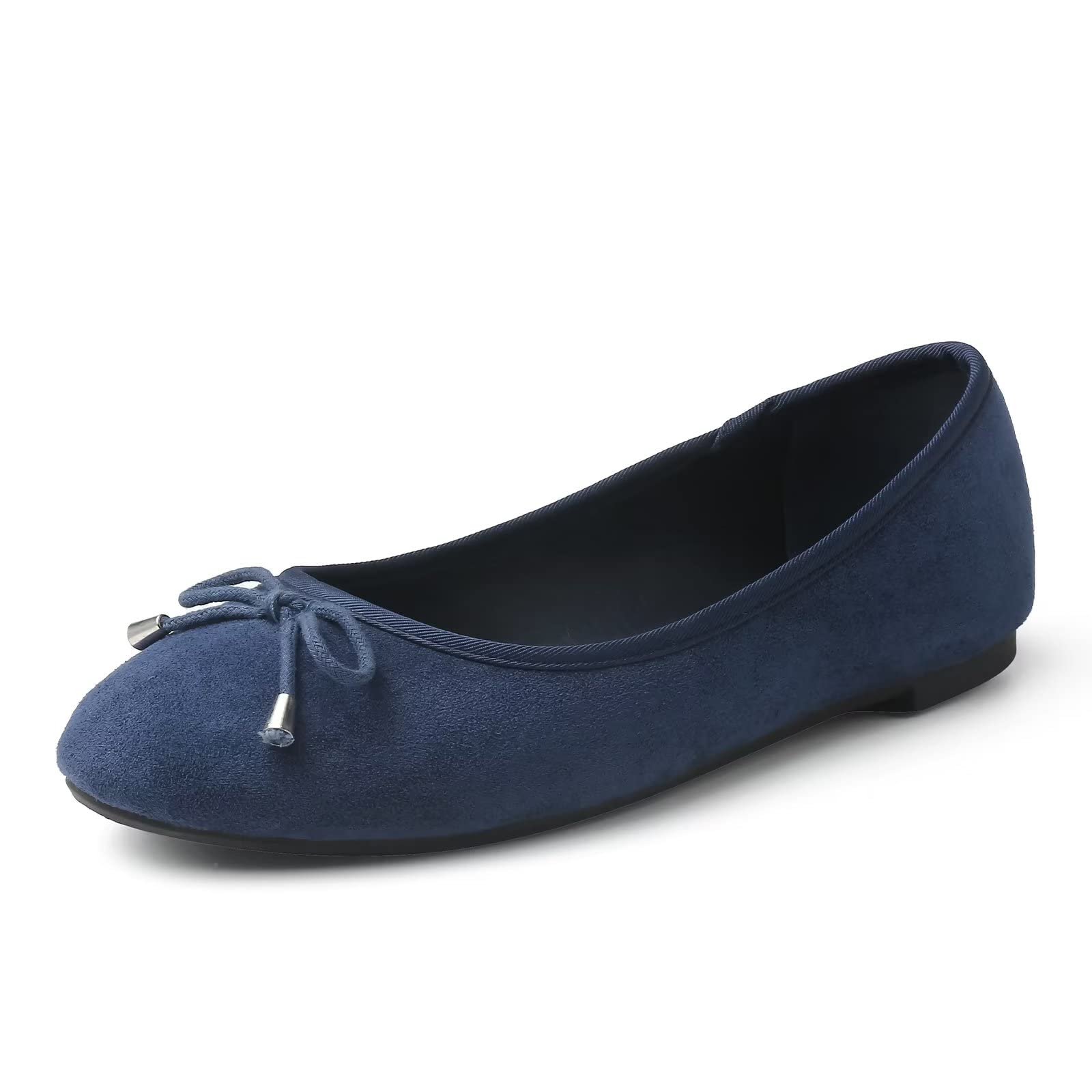 Women's Comfortable Slip-On Ballet Flats - Round Toe Loafers for Everyday Wear | MUSSHOE Casual Shoes for Work, Walking & Travel