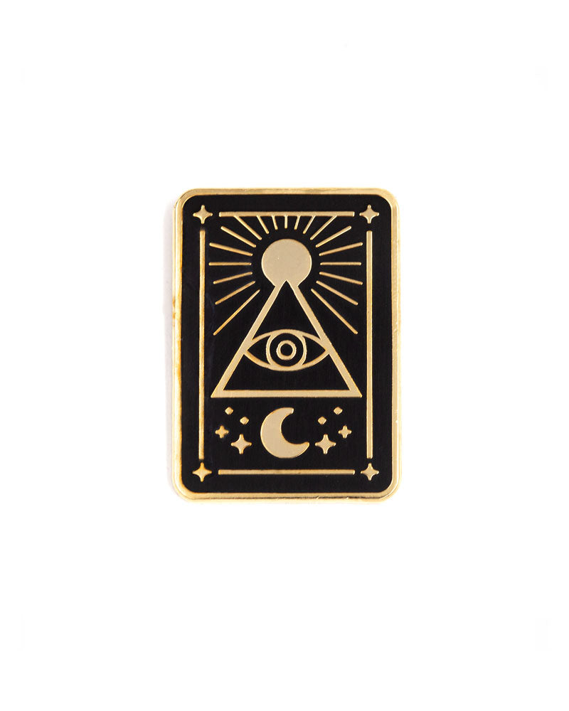 As Above So Below Tarot Card Pin - Mystical Jewelry for Spiritual Seekers & Tarot Enthusiasts - Perfect for Meditation, Gift Giving & Witchy Aesthetic