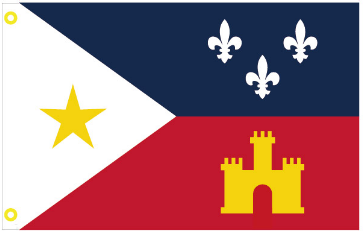 Acadiana 12x18 Outdoor Flag - Durable ROUGH TEX® 100D Polyester with Brass Grommets - Perfect for Louisiana Pride, Home Decoration & Garden Display
