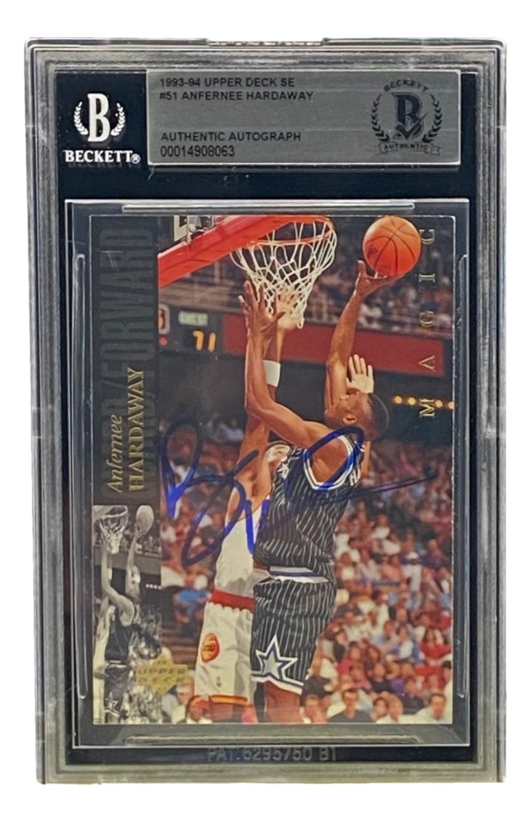Penny Hardaway Autographed Orlando Magic 1993-94 Upper Deck SE #51 Basketball Card BAS - PSA Graded Collectible for NBA Fans & Sports Memorabilia Enthusiasts