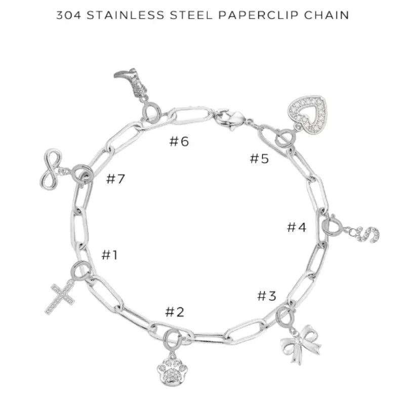 Elegant Charm Bracelet with Assorted Charms - Perfect for Gifts, Parties & Everyday Wear | $74.00