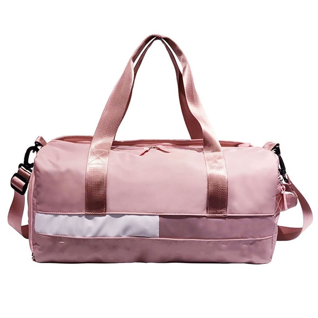 EKDSPW Large Capacity Waterproof Gym Backpack for Men & Women - Yoga, Dance, Swimming, Travel & Sports Gear Storage (46 x 20 x 24cm) - Perfect for Gym, Yoga Studio, Pool & Outdoor Activities (Pink)
