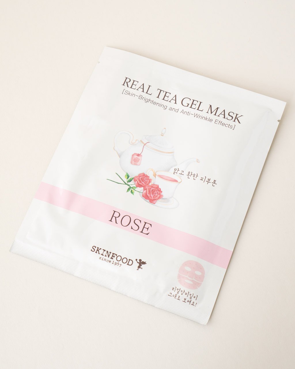 Organic Rose Tea Gel Mask for Hydration & Brightening - Soothing Facial Treatment for Dry & Sensitive Skin - Perfect for Spa Nights & Self-Care Routines