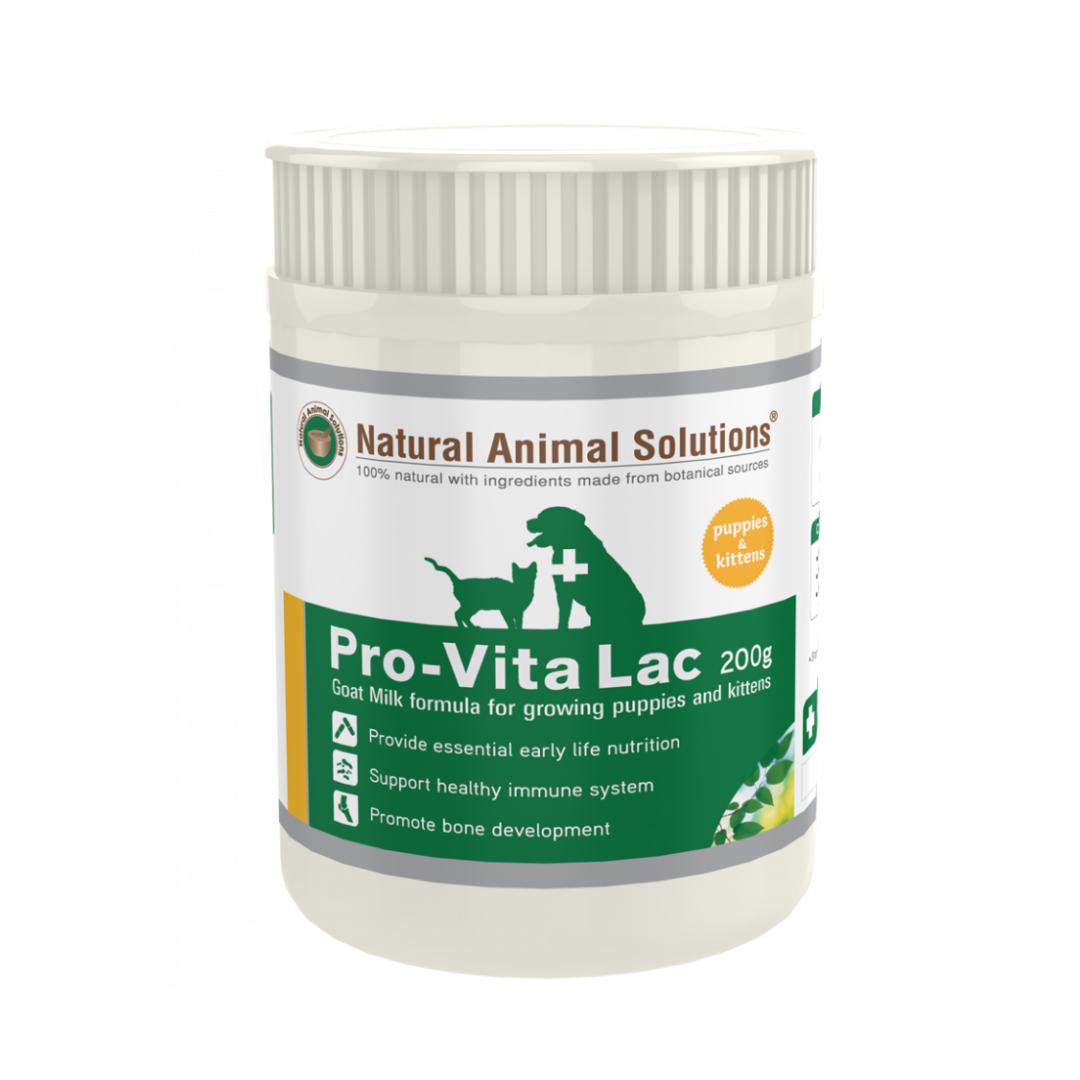 Natural Animal Solutions Pro Vita Lac 200g - Premium Probiotic Supplement for Pets - Supports Digestive Health & Immune System - Ideal for Dogs, Cats & Small Animals