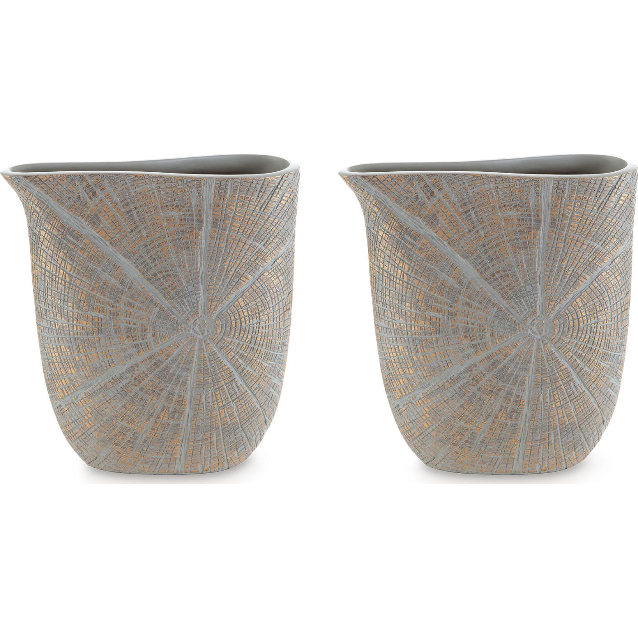 Ardenley Glass Vase Set of 2 - Modern Home Decor for Living Room, Dining Table, Wedding Centerpiece & Housewarming Gift