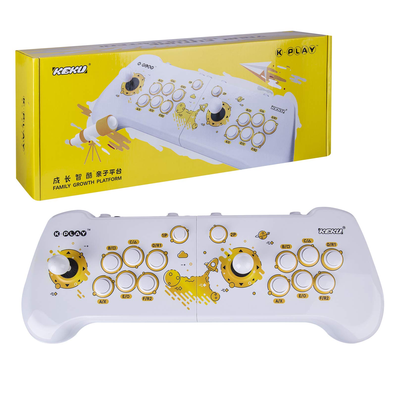 K-Play 8602 Retro Gaming Console - Plug & Play HD Stick with 27 Classic Arcade Games | Emulator for Nintendo, Sega & More | Perfect for Family Game Nights & Nostalgic Entertainment