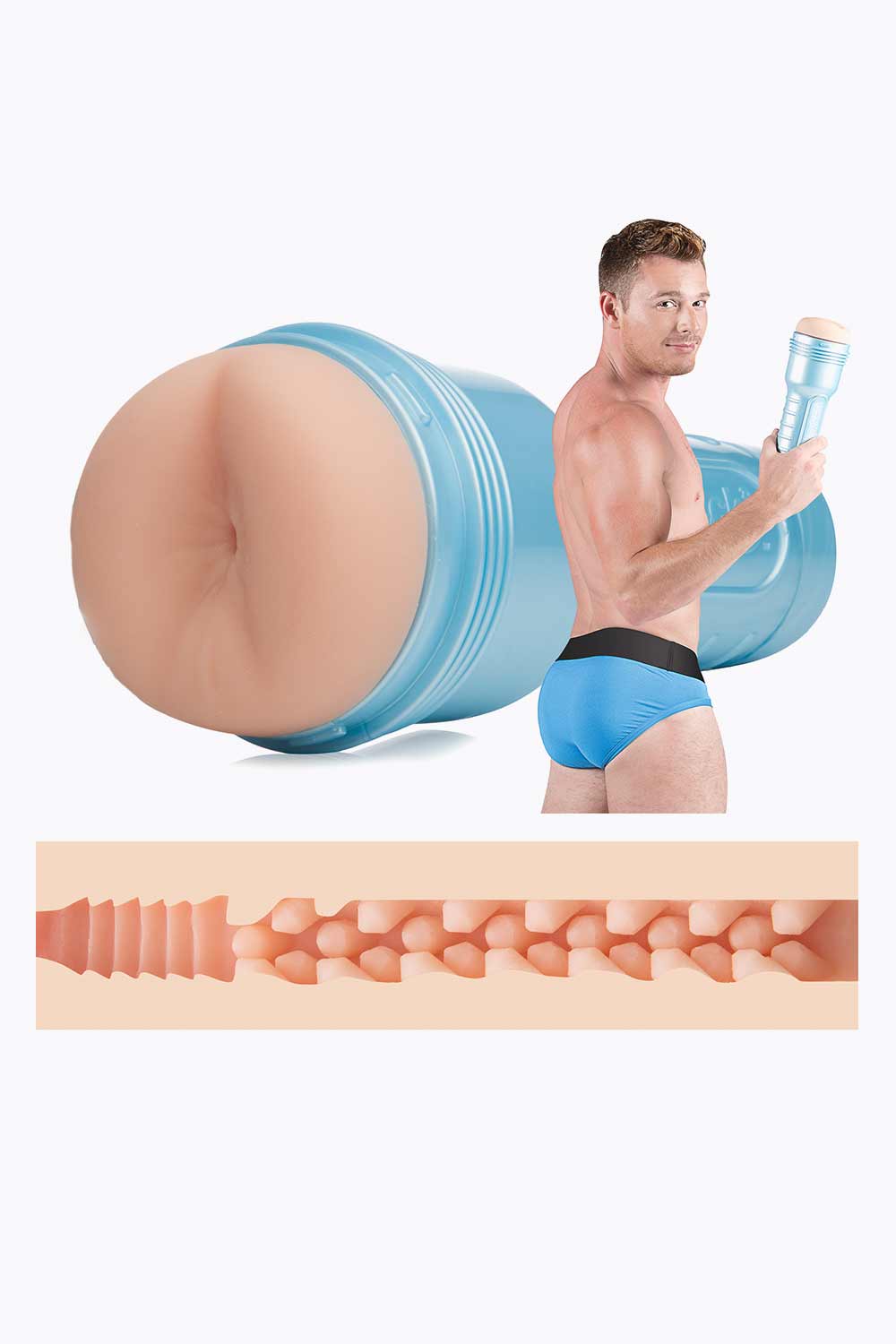 Brent Corrigan Butt Masturbator - Realistic Anal Sleeve for Men | Solo Play, Couples Fun & Discreet Adult Toy for Pleasure Enhancement