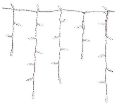 LED Icicle Lights, Cool White, 105-Count - Perfect for Christmas, Winter, and Outdoor Holiday Decorations