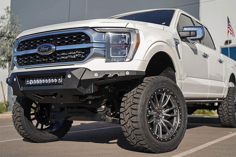 Ford F150 2021-2023 Black Label Front Bumper Replacement - Heavy Duty ADD F190300010103 Bumper for Off-Road & Truck Upgrades - Perfect for Trail Riding, Towing & Enhanced Vehicle Protection