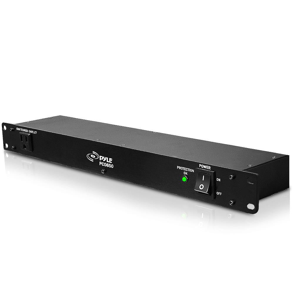 8-Outlet PDU Power Strip Surge Protector with 12ft Cord - 1800J Heavy Duty for Home Office, Server Rack & Data Center Protection