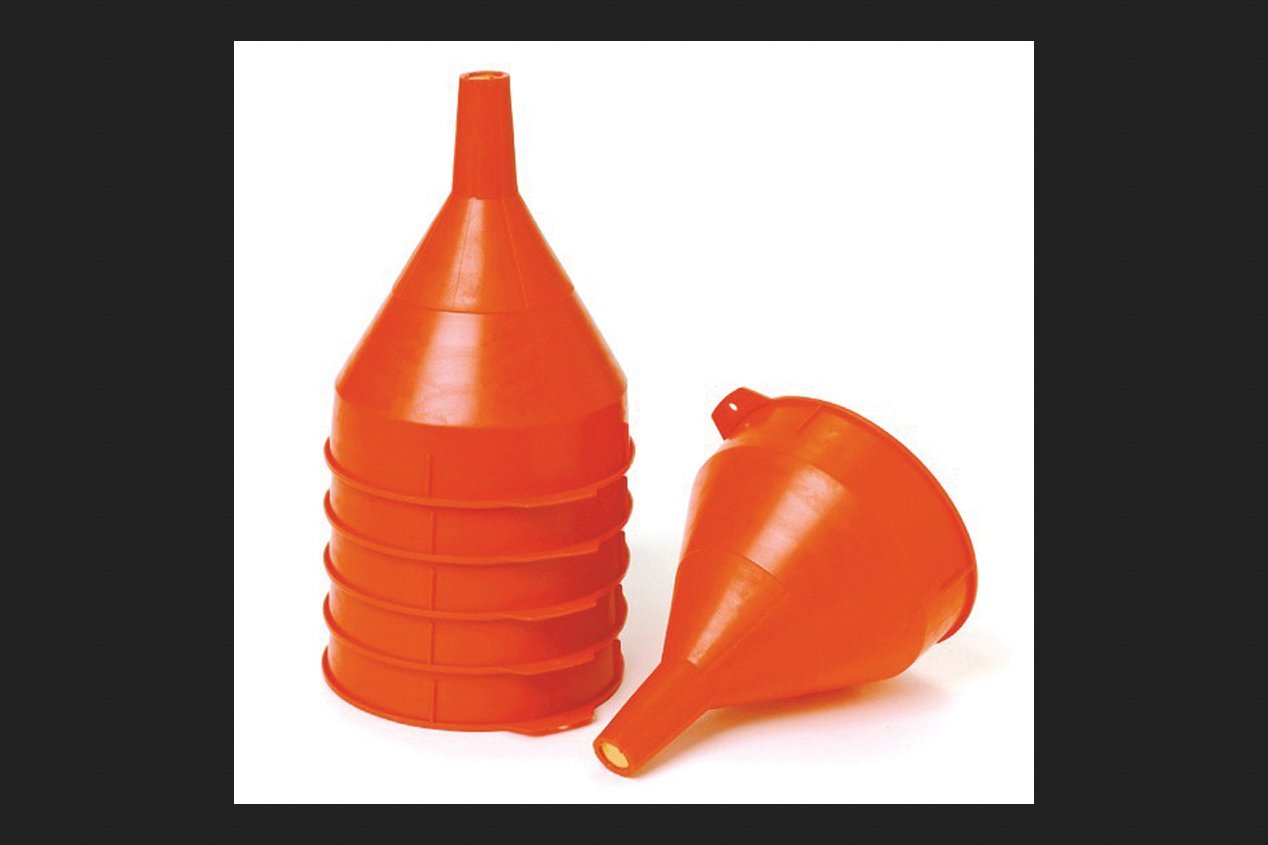 Miller Poly Funnel Polyethylene - Durable Plastic Funnel for Automotive Fluids, Cooking Oil, and Home DIY Projects