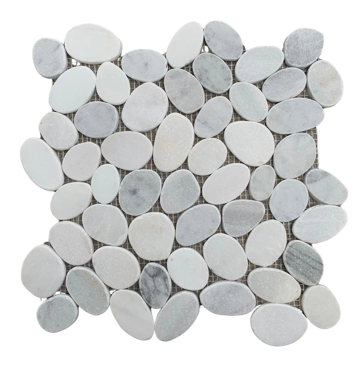 Coastal Pebbles Mosaic Tiles - Natural Bali Pearl Stone for Bathroom, Pool & Backsplash Decor | Beach Theme Home Design