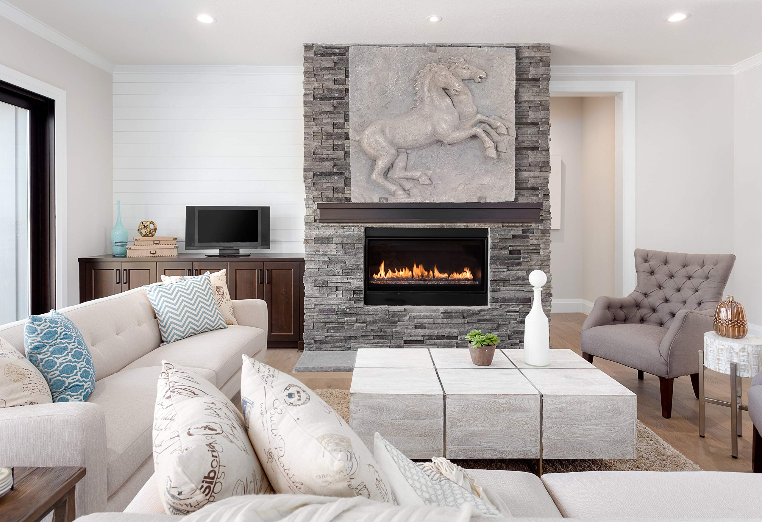 Anne Home - Elegant Horse Wall Art Decor for Living Room, Bedroom & Office - Modern Farmhouse & Rustic Home Décor