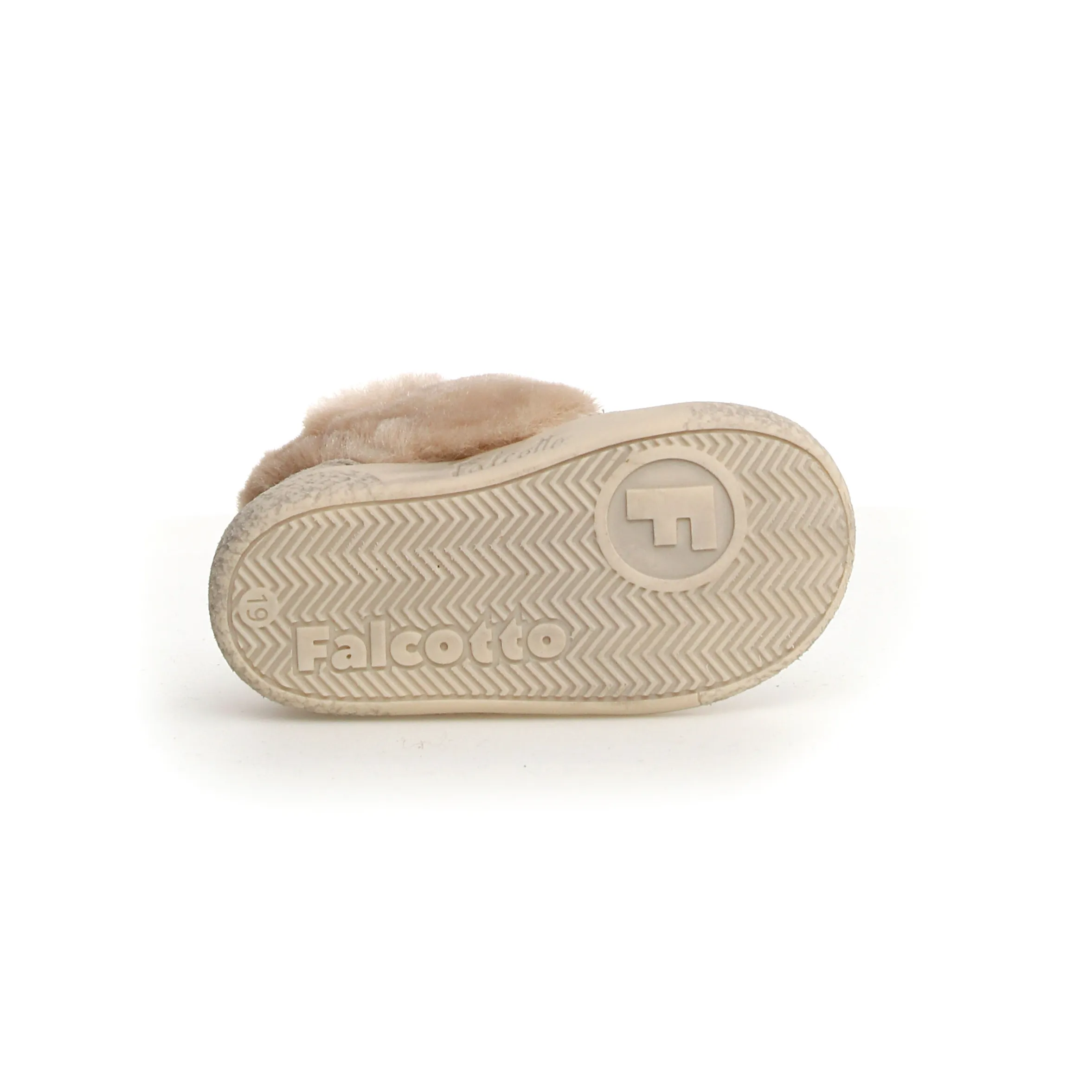 Falcotto Alnoite High 2 VL Girls Casual Sneakers - Comfortable Beige Shoes for School, Play & Everyday Wear