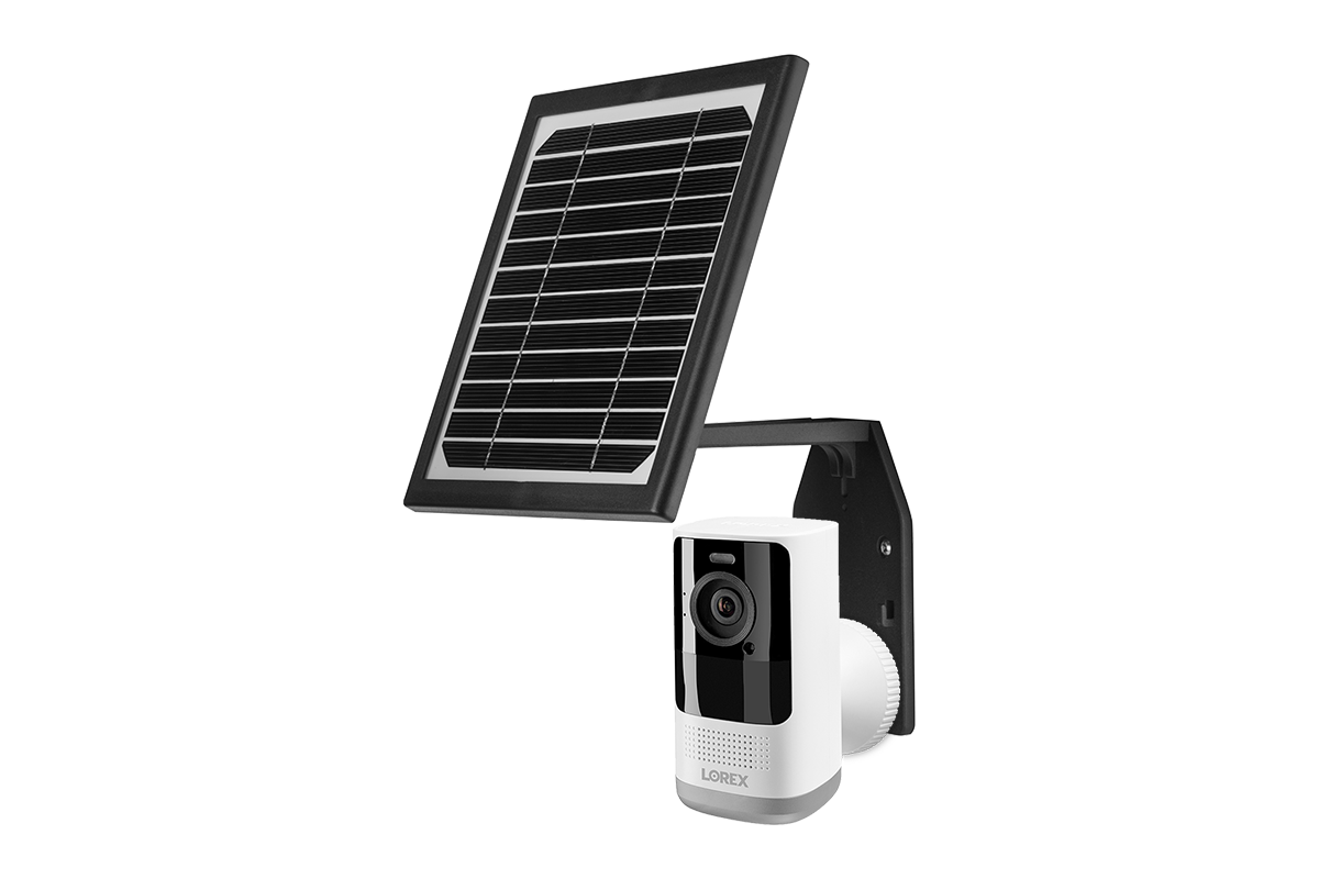 Lorex 2K HD Solar-Powered Spotlight Security Camera - Wireless Indoor/Outdoor Battery Camera with Night Vision & Motion Detection - Perfect for Home, Garage, Yard & Business Surveillance