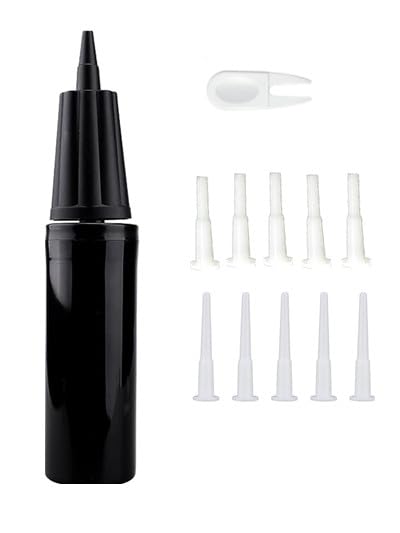Exercise Ball Pump Kit - Yoga Ball Hand Pump with Inflator Needle & Replacement Plugs for Fitness, Yoga, Pilates & Stability Ball - Perfect for Home Gym, Workouts & Physical Therapy