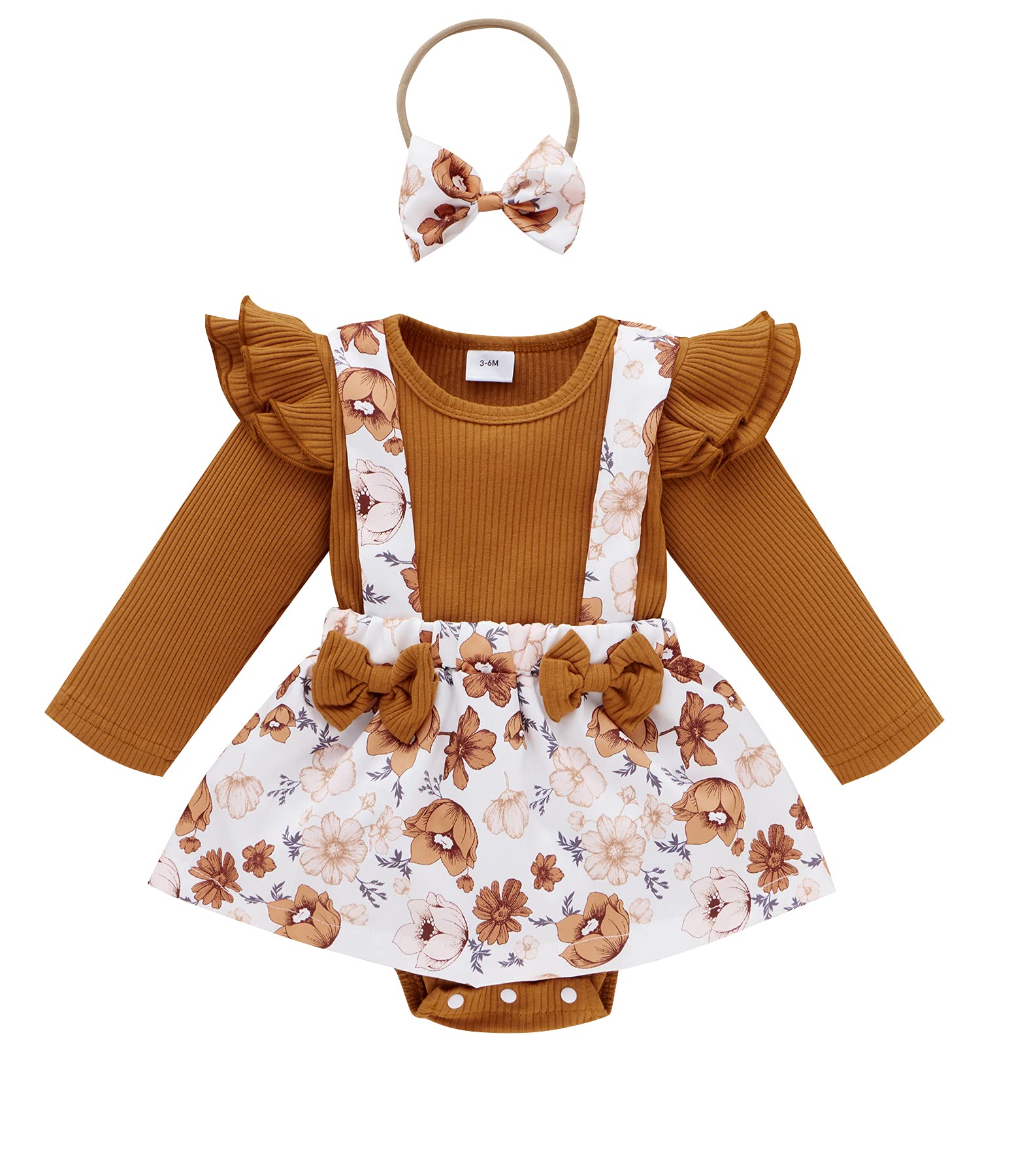 Unisex Baby Long Sleeve Romper & Shorts Set - Soft Cotton Infant Onesie Outfit for Boys & Girls | Perfect Fall & Winter Newborn Toddler Clothes for Playdates & Family Photos