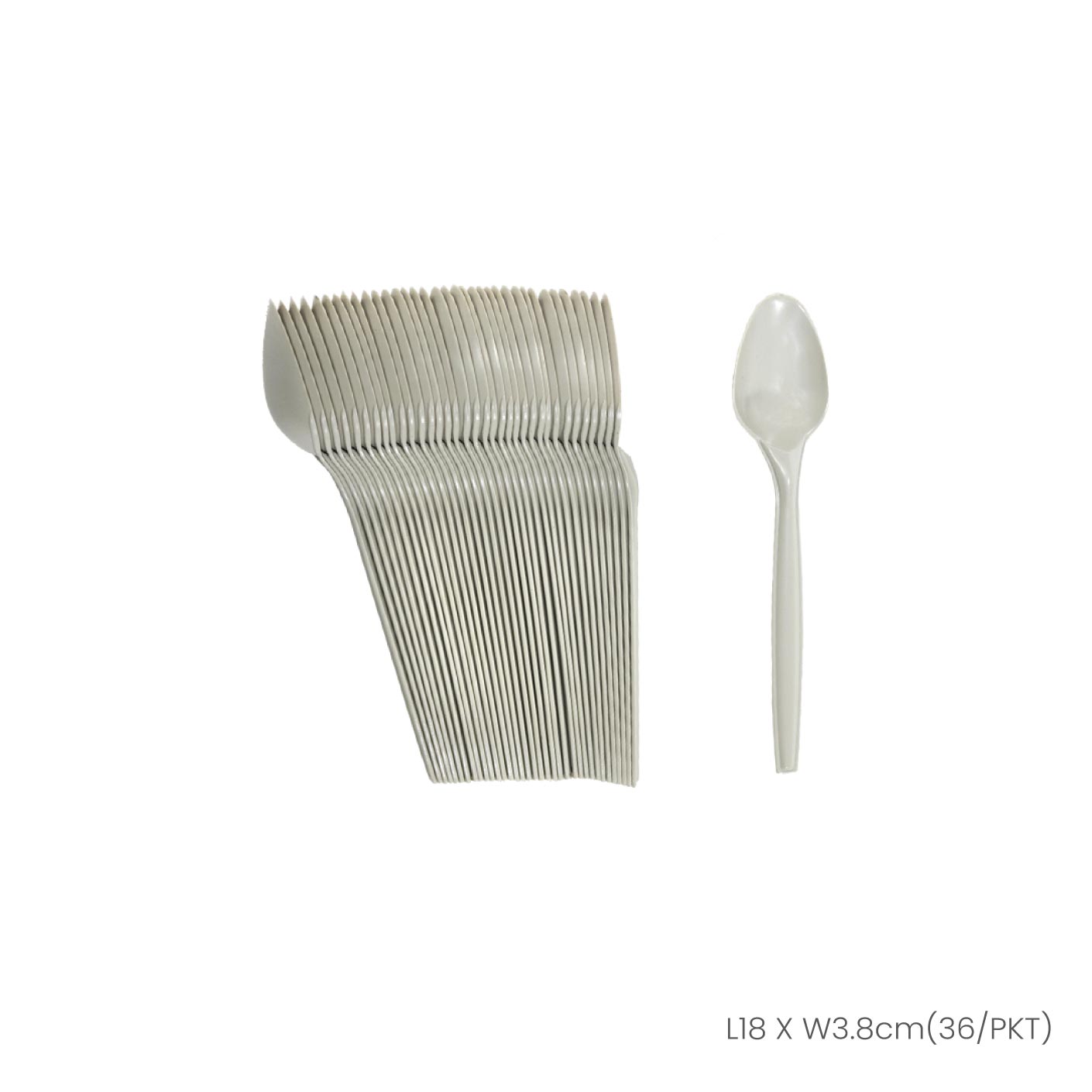 36-Pack Disposable Plastic Party Spoons - Perfect for Birthdays, Weddings & Events - Bulk Pack of 36 (TW5 220 36)