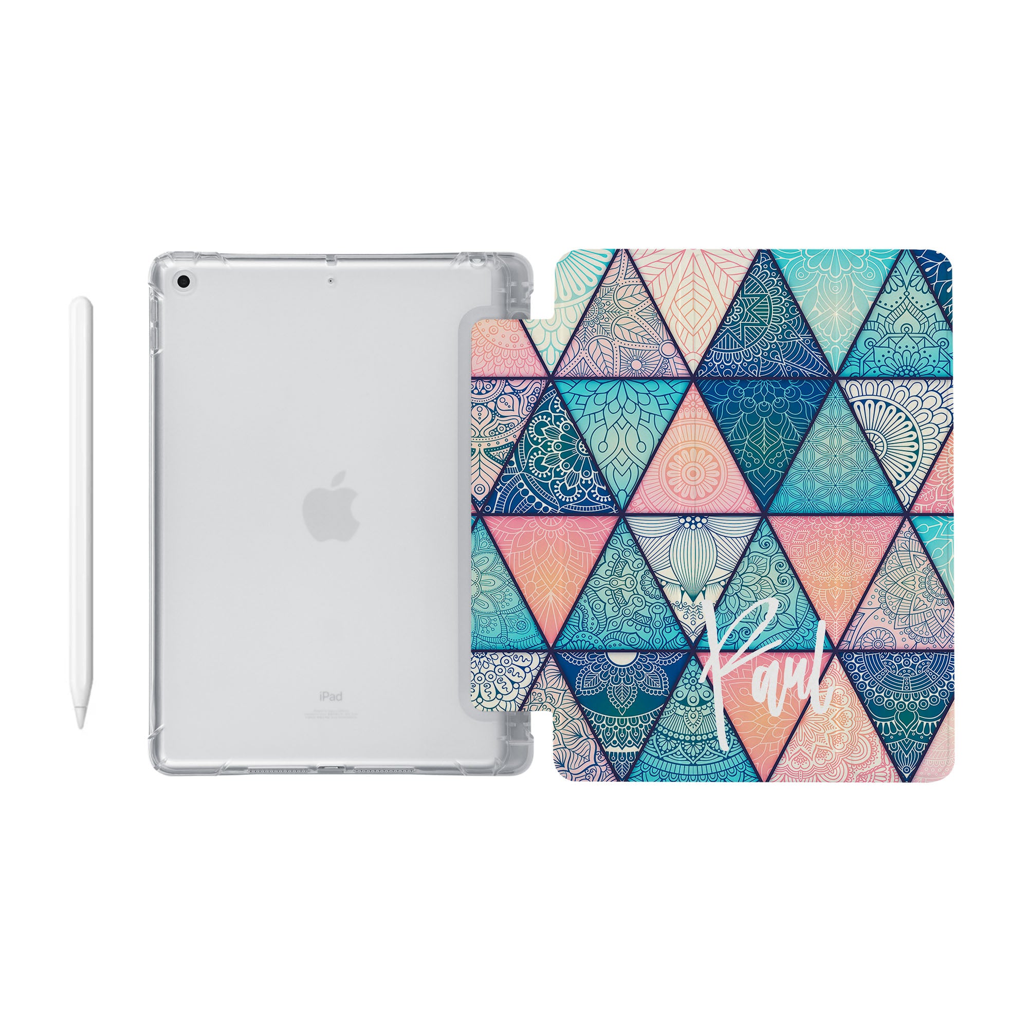 Premium Aztec Tribal Design iPad See-Through Case - Slim Protective Cover for iPad Air/Pro (6th/5th/4th Gen) - Perfect for Work, Travel & School Use