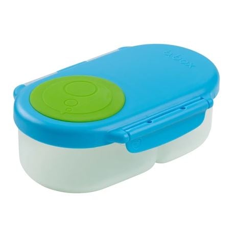 b.box Snack Box for Kids - Leak-Proof, BPA-Free Food Container with Removable Divider | Ocean Breeze Design | Perfect for School Lunches, Travel & On-the-Go Snacks