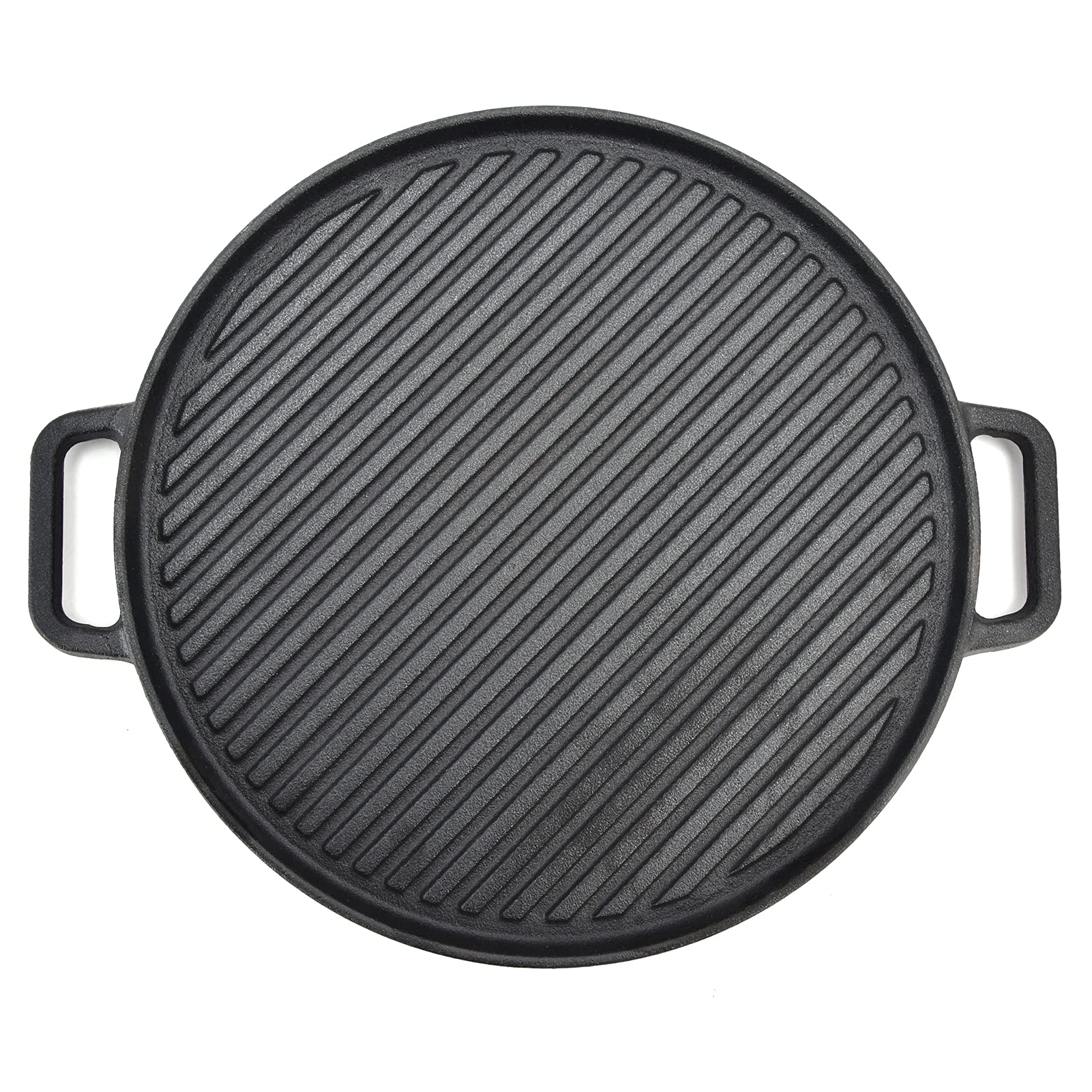 Premium Stainless Steel Baking Pans Set - 30cm/11.8 Inch Round Double Sided Grill Pan, Nonstick Carbon Steel Bakeware for Even Heating - Perfect for Outdoor BBQ, Camping, Baking & Home Kitchen Use