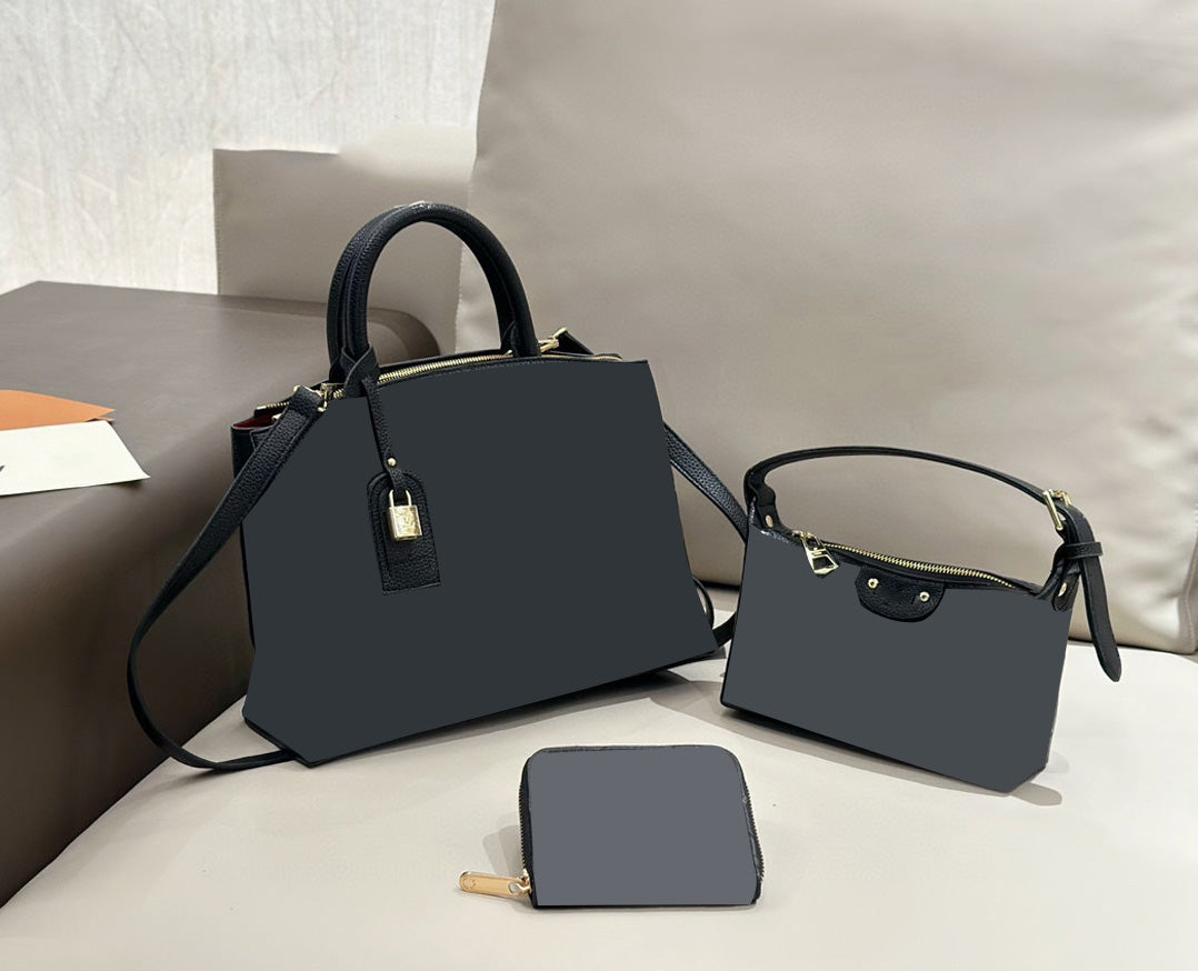 Stylish 3-Piece Matching Handbag Set for Women - Crossbody, Shoulder & Clutch Bags - Perfect for Work, Travel & Evening Out