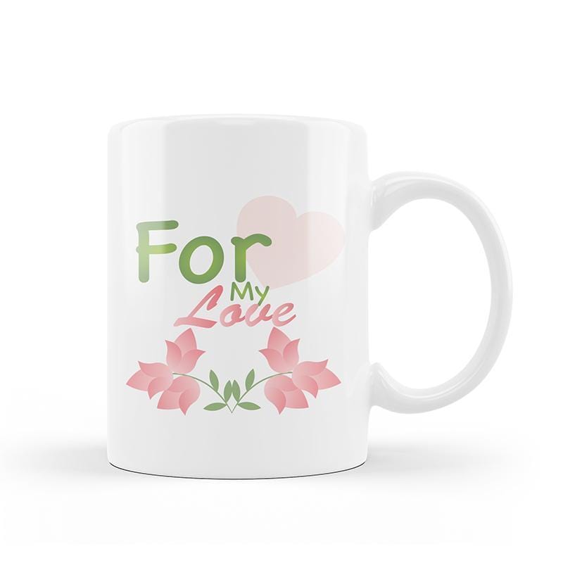 My Love Heart Coffee Mug - Romantic Gift for Couples, Valentine's Day Present - Perfect for Morning Coffee, Office Use & Anniversary Gifts