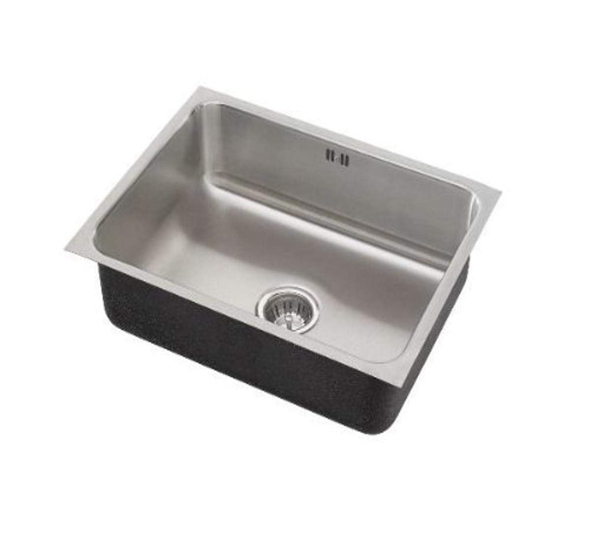 Premium Single Bowl Undermount Kitchen Sink in Brushed Stainless Steel - Ideal for Modern Farmhouse & Contemporary Kitchen Renovations