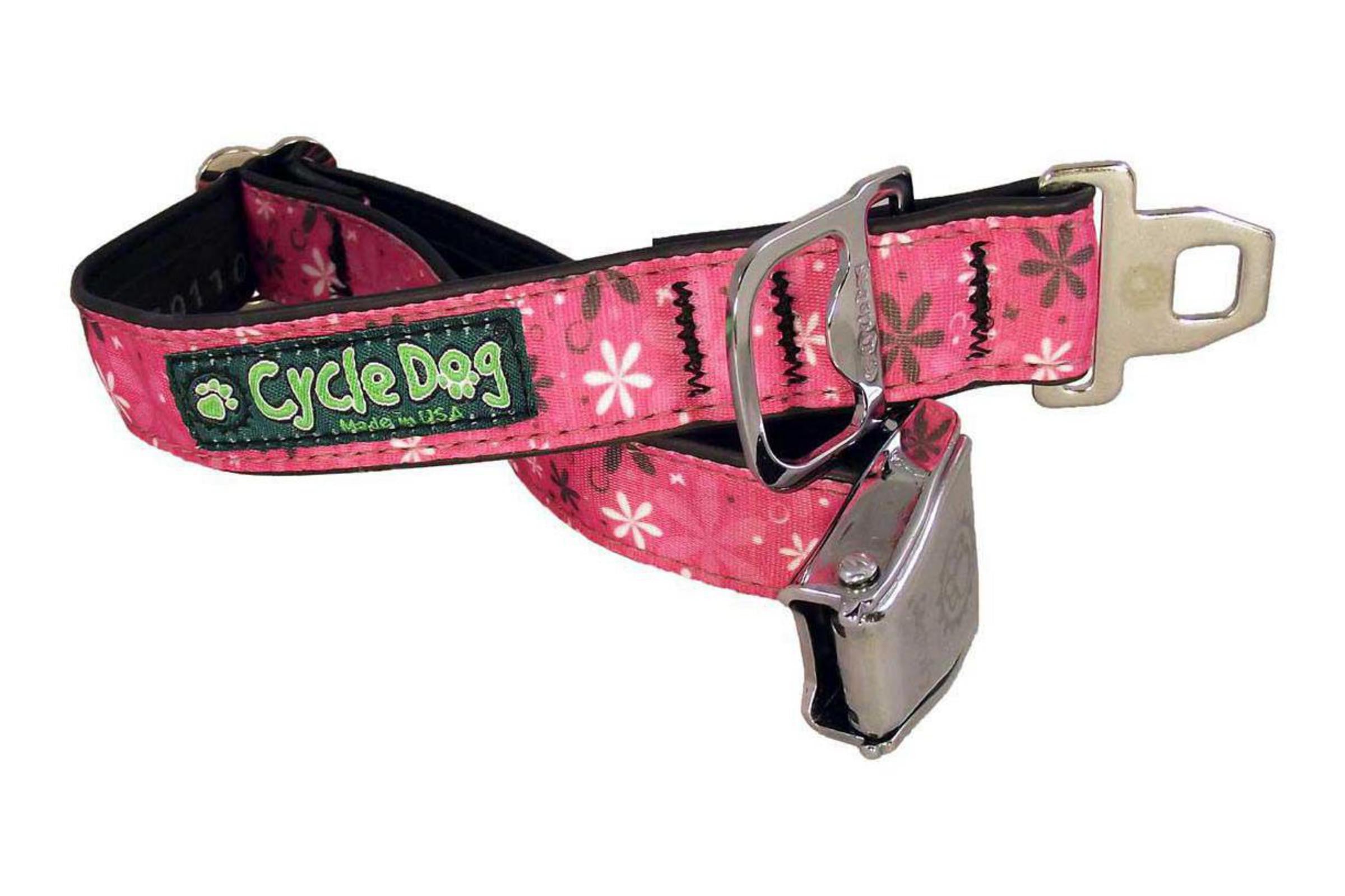 Pup Top Collar - Pink Retro Floral Dog Collar for Small & Medium Dogs | Comfortable & Stylish Pet Accessory for Daily Walks & Outdoor Adventures