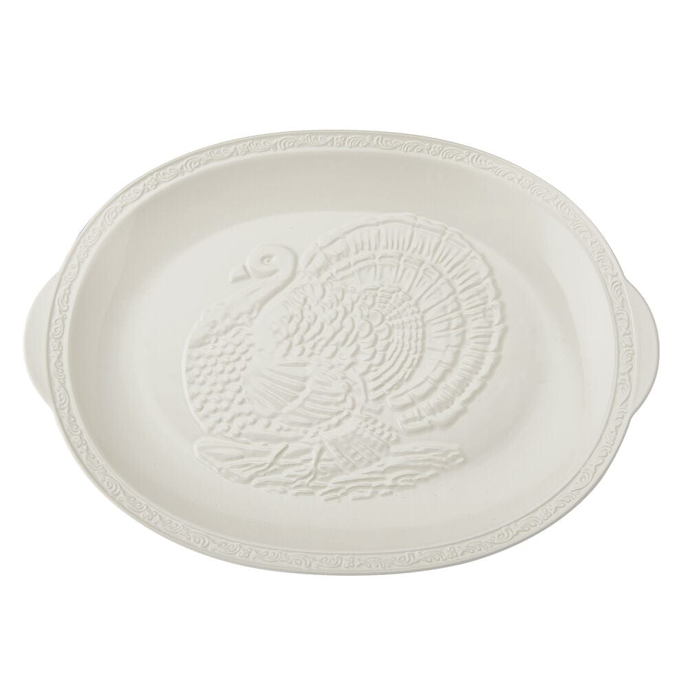 Italian Countryside® 30th Anniversary Oval Turkey Platter - Elegant Ceramic Serving Dish for Thanksgiving, Holiday Dinners & Special Occasions - Perfect for Roast Turkey, Ham & Festive Meals