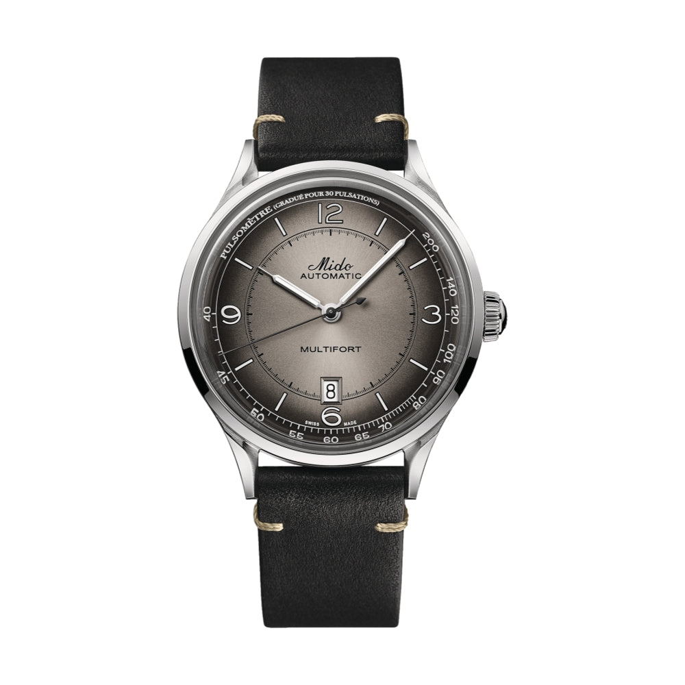 Tissot Multifort Patrimony Anthracite Men's Automatic Watch - Luxury Dress Watch for Business & Formal Occasions